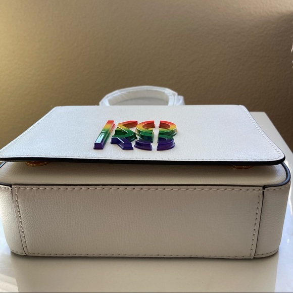 Michael Kors Pride Convertible Shoulder Bag - Optic White NWT - Picture 7 of 10